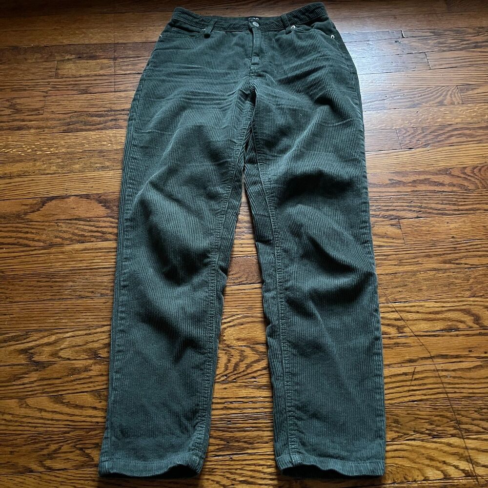 BDG Urban Outfitters Women's Mom High-Rise Corduroy Pants Green Size 26 Cotton